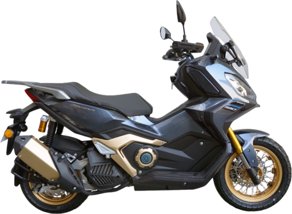 Скутер Motosuper Adviser 180 Matt Grey (матово серый) ) + Gold rims (ПТС) pitbikemarket.ru