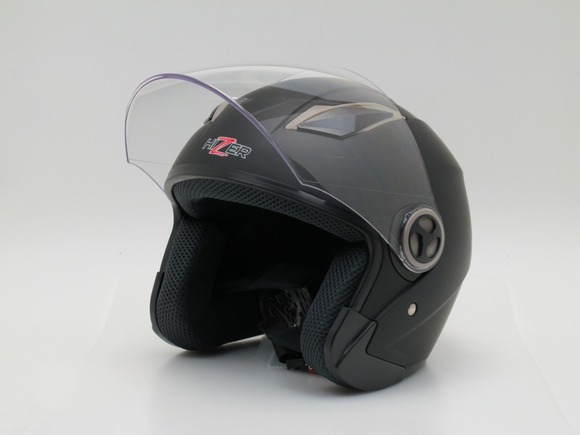 Шлем мото открытый HIZER 226 (L) matte-black pitbikemarket.ru