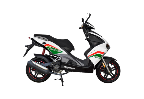 Скутер Regulmoto FORMULA 125 (LJ125T-8M) Белый/Зеленый pitbikemarket.ru